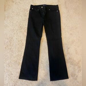 Black Denim Boot Cut Jeans
